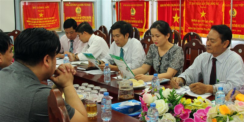 đại học lạc hồng tiếp đoàn giáo sư đại học kyungnam